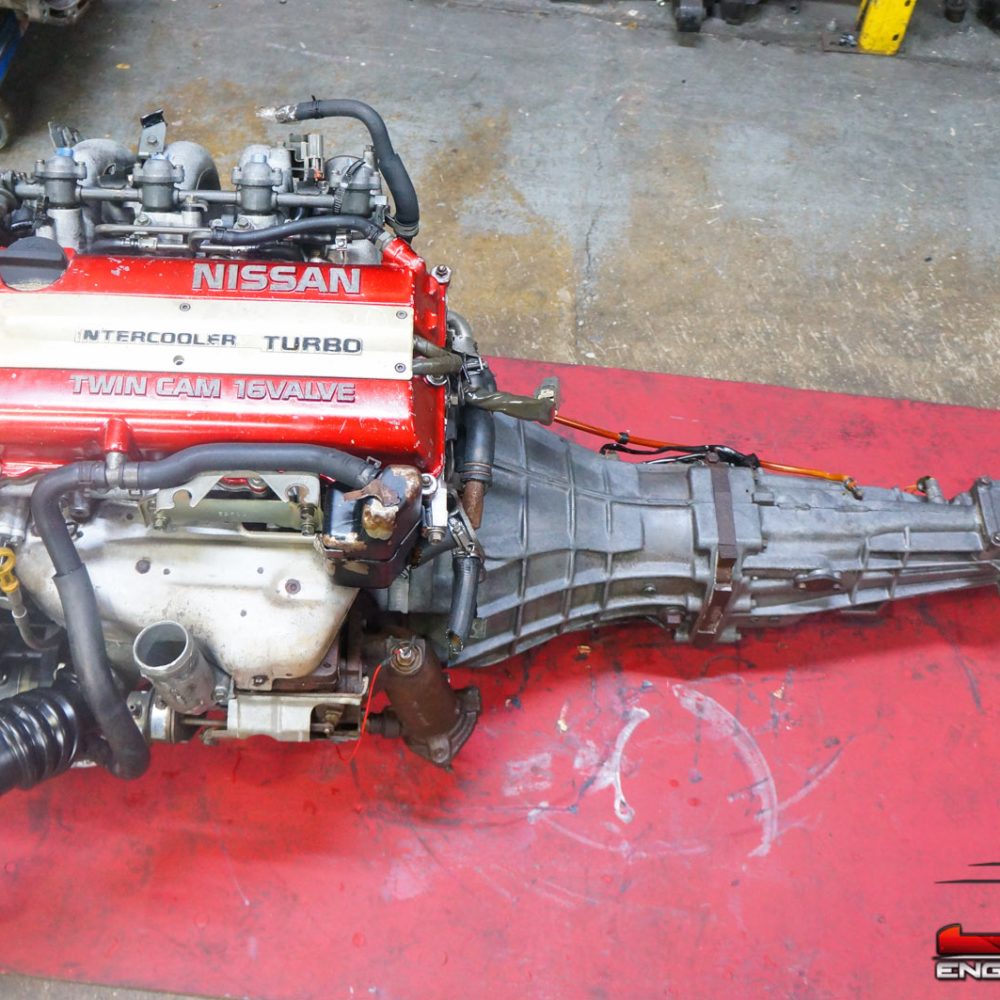 JDM NISSAN S13 SR20DET REDTOP ENGINE w/ 5 SPD MANUAL TRANSMISSION ECU 180SX SILVIA