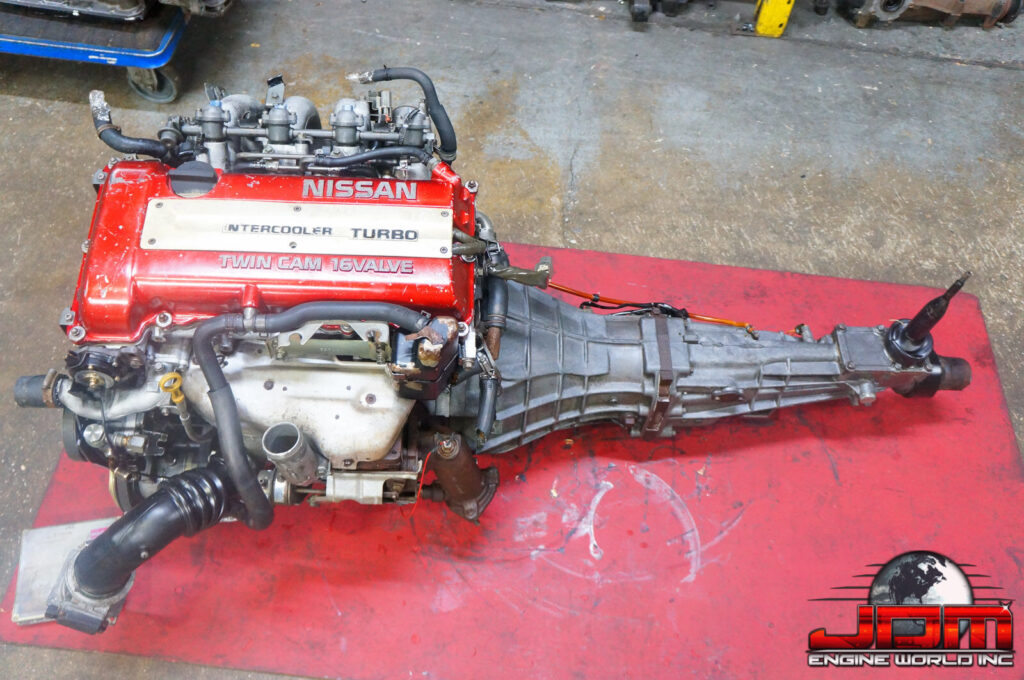 JDM NISSAN S13 SR20DET REDTOP ENGINE w/ 5 SPD MANUAL TRANSMISSION ECU 180SX SILVIA