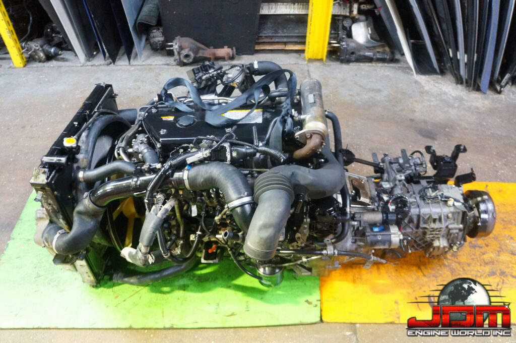 2006 ISUZU NPR NQR 4HK1 DIESEL TURBO ENGINE TRANSMISSION 4HK1 5.2L ISUZU GMC
