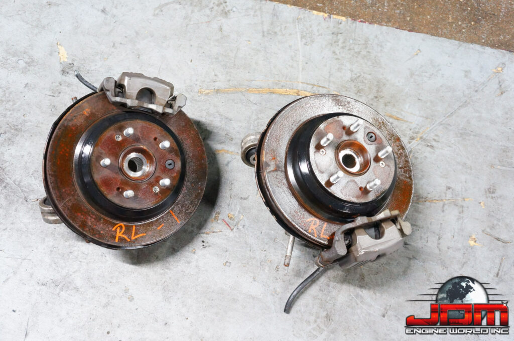 JDM 2005-2008 Acura RL Rear Calipers Rotors Spindle (4 Available)