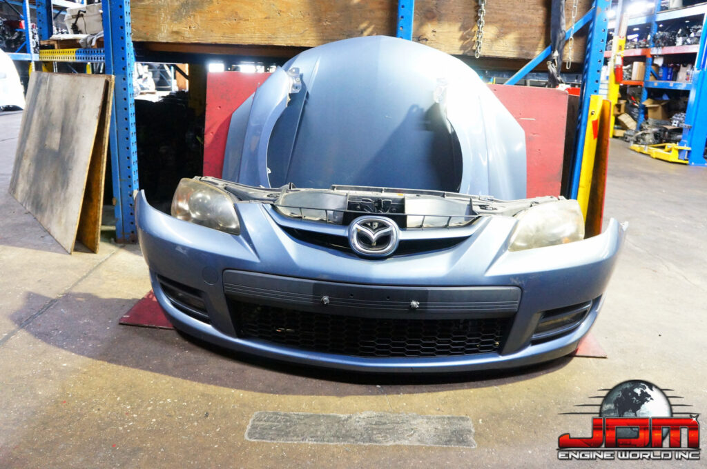 JDM 2007-2009 MAZDA CX7 NOSE CUT FRONT END HOOD FENDERS LIGHT BLUE