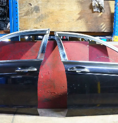 08-12 Honda Accord Inspire CP Front Left Right Doors (No Mirrors, Color: Purple)