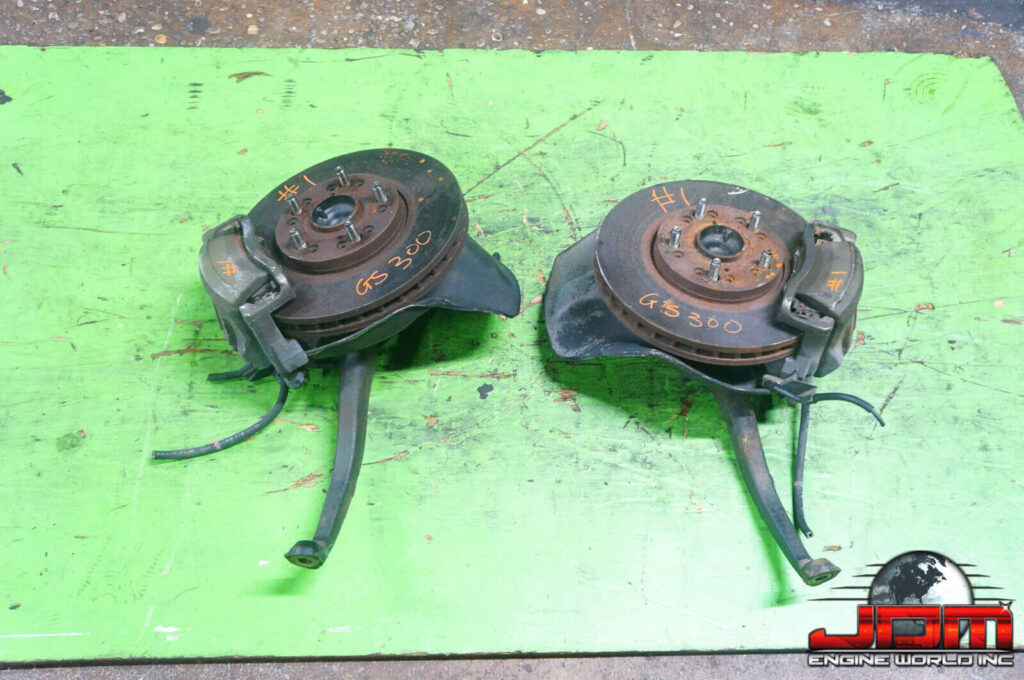 JDM 1998-2005 ARISTO LEXUS GS300 OEM FRONT BRAKES CALIPER SPINDLE HUB