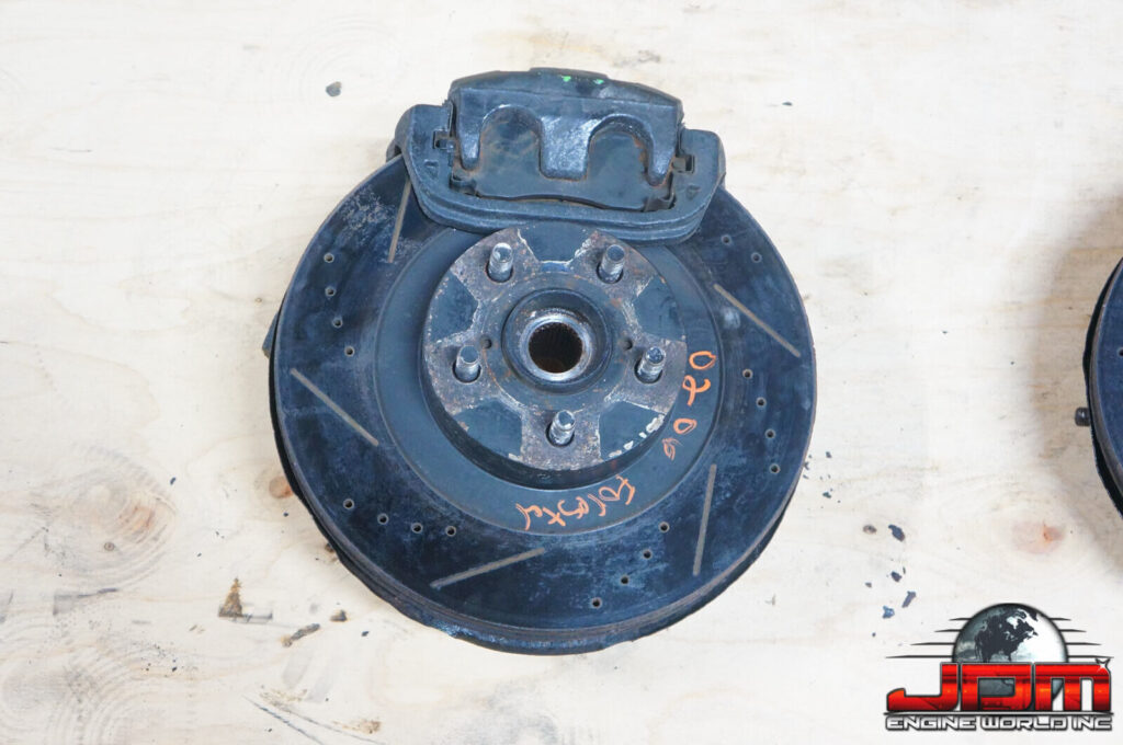 2002 2004 SUBARU FORESTER XT FRONT ROTOR SPINDLE BRAKES ASSEMBLY USDM