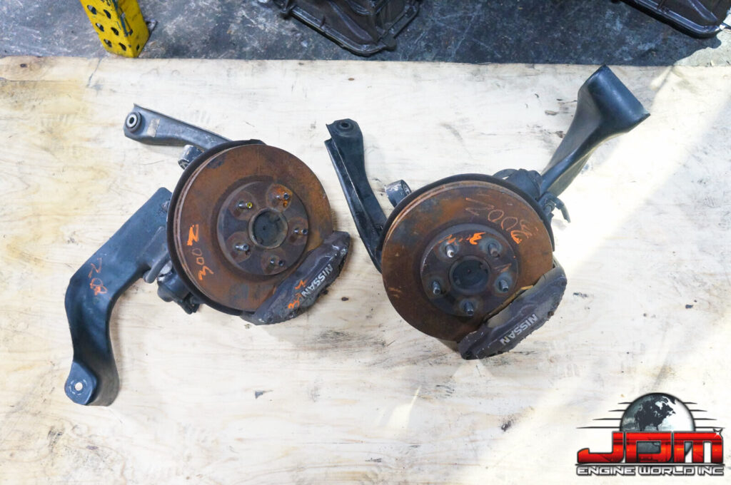 JDM 1989-1994 Nissan 300ZX Z32 Front Spindle 4 Piston Brake Caliper 5 Lug Hub